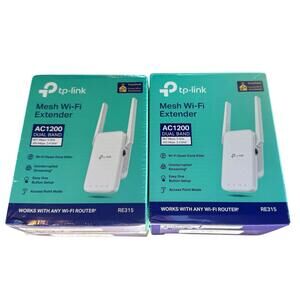 TP-LINK | RE315 AC1200 | Two (2) Pack | Mesh Wi-Fi Extender | New B1